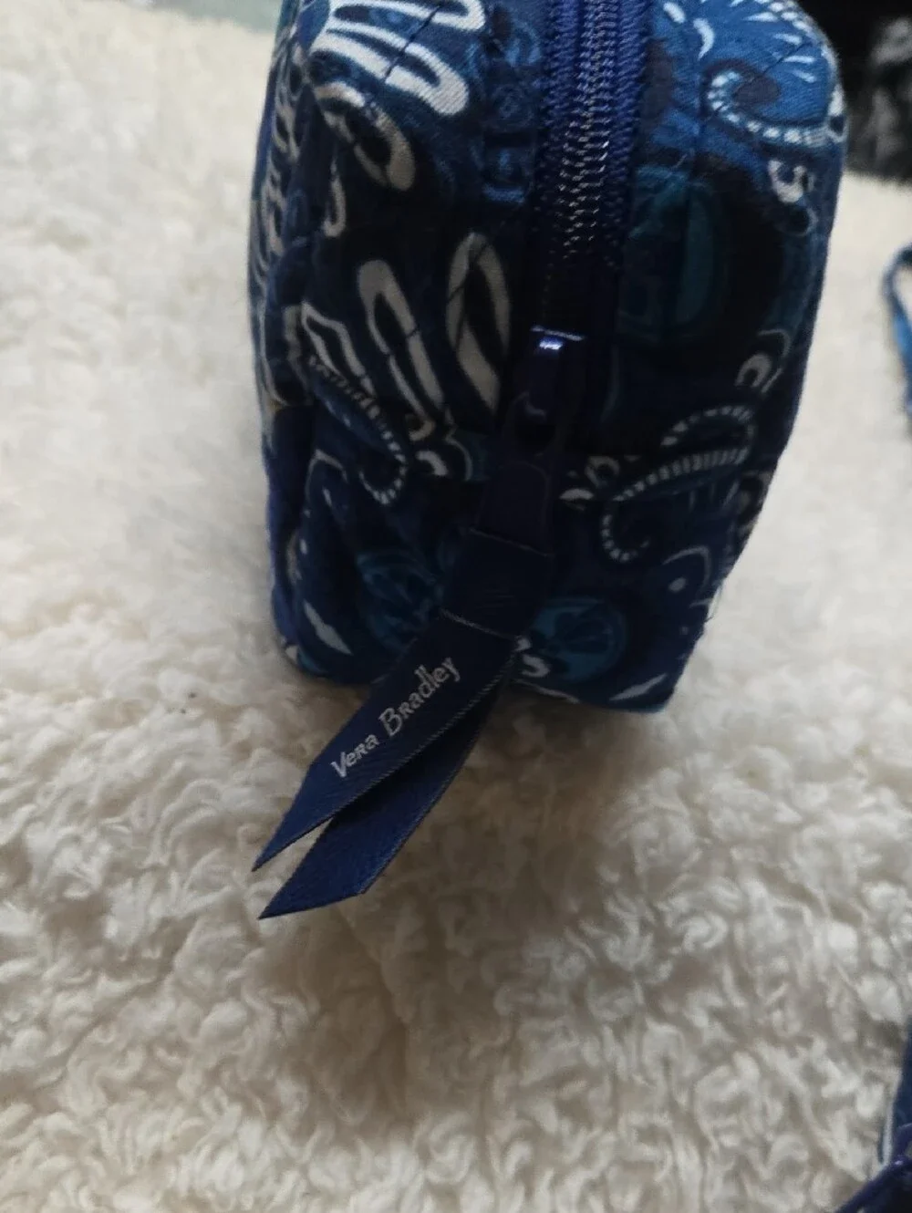 Vera Bradley Navy & Teal Floral Quilted Bag Set